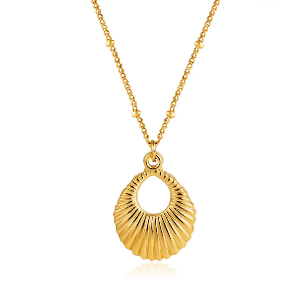 Modern Gold Hollow Necklace - HAYUDY