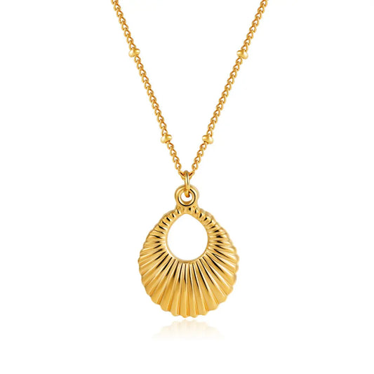Modern Gold Hollow Necklace - HAYUDY